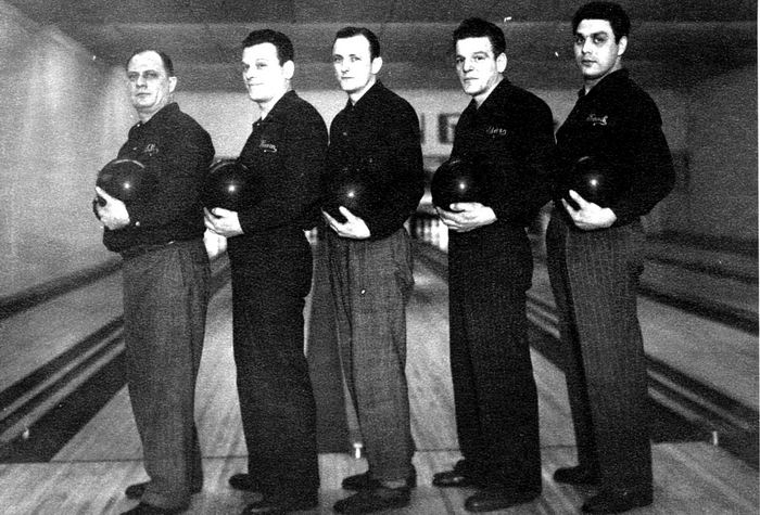 Pickens Bowling Alley - Pickens Bowling Team Late 1940S From Frank Passic (newer photo)